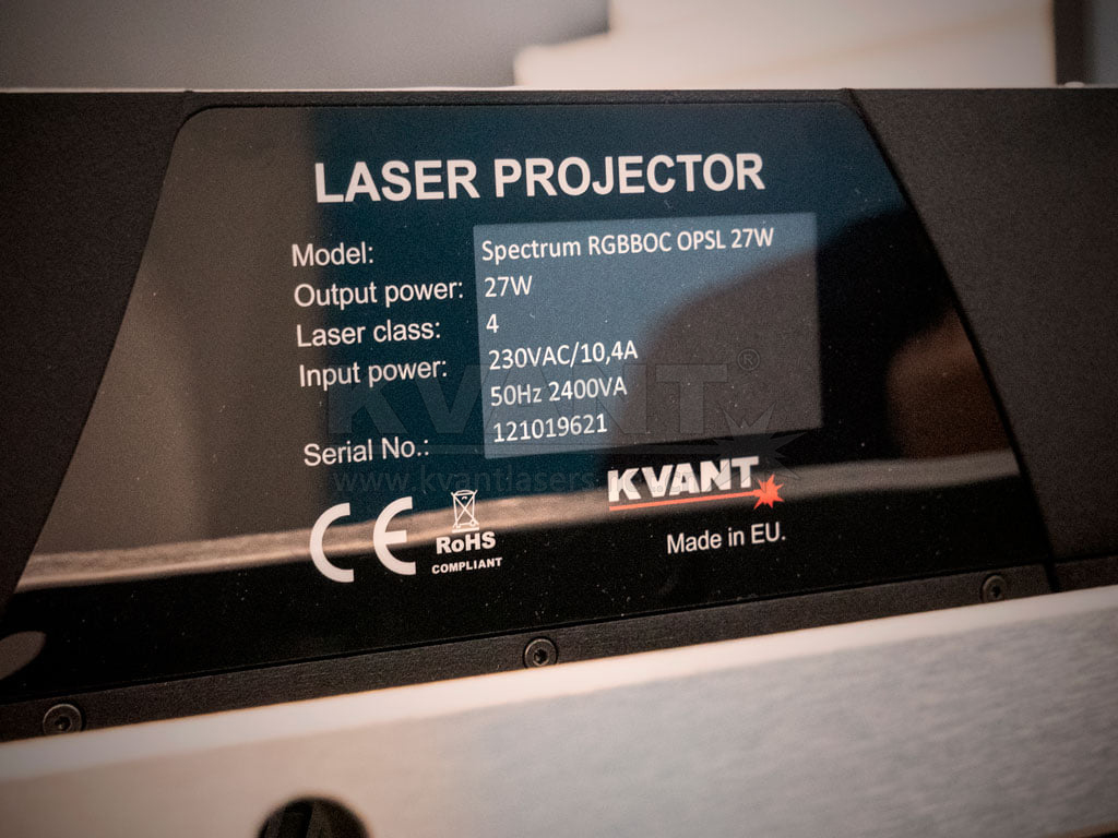 KVANT 科旺特 Spectrum RGBBOC OPSL 27W 激光投影系統